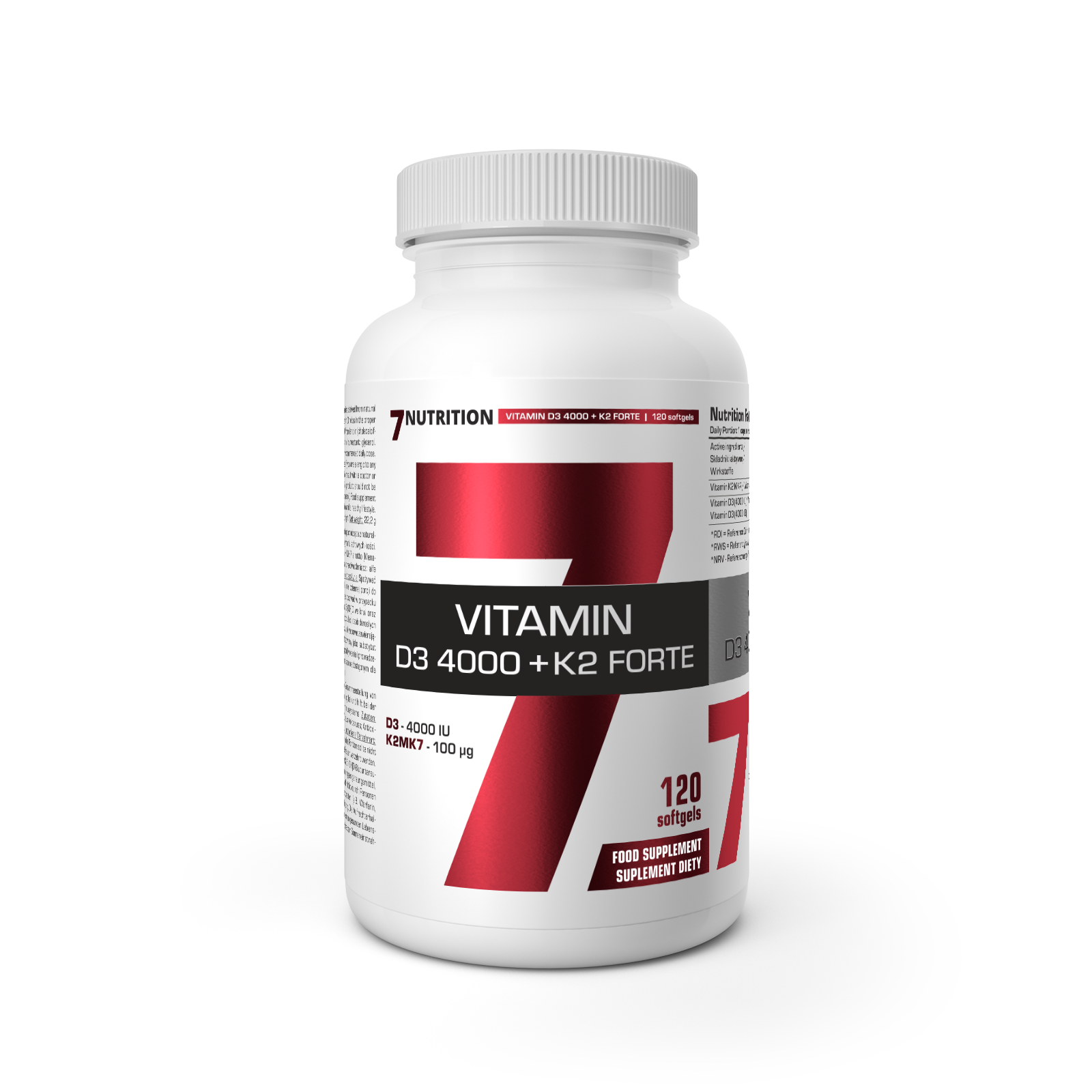 7Nutrition VITAMIN D3 4000 + K2 FORTE 120 caps