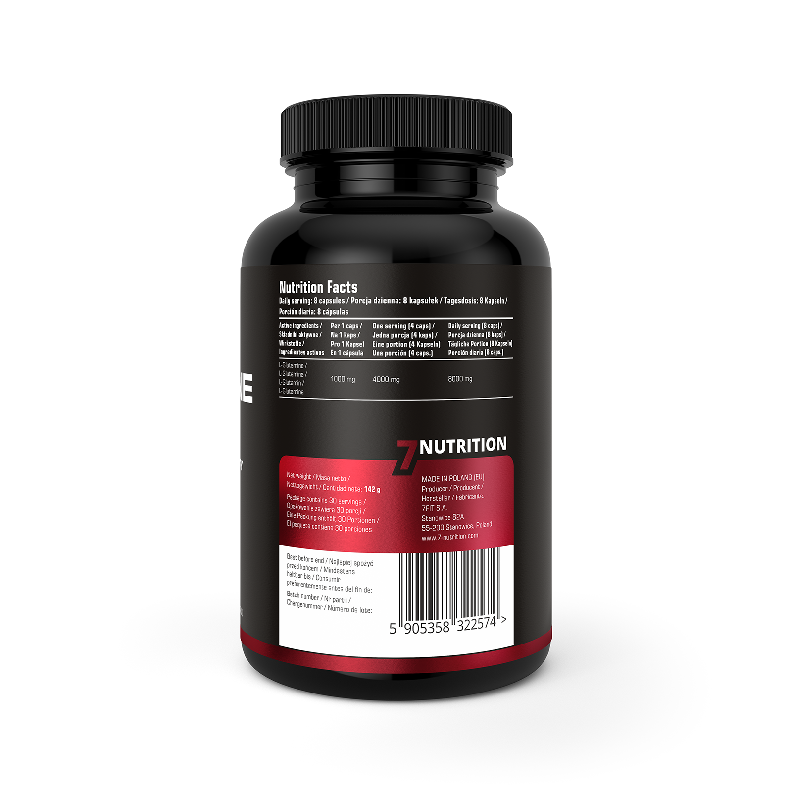 7Nutrition Glutamine Max 120vcaps