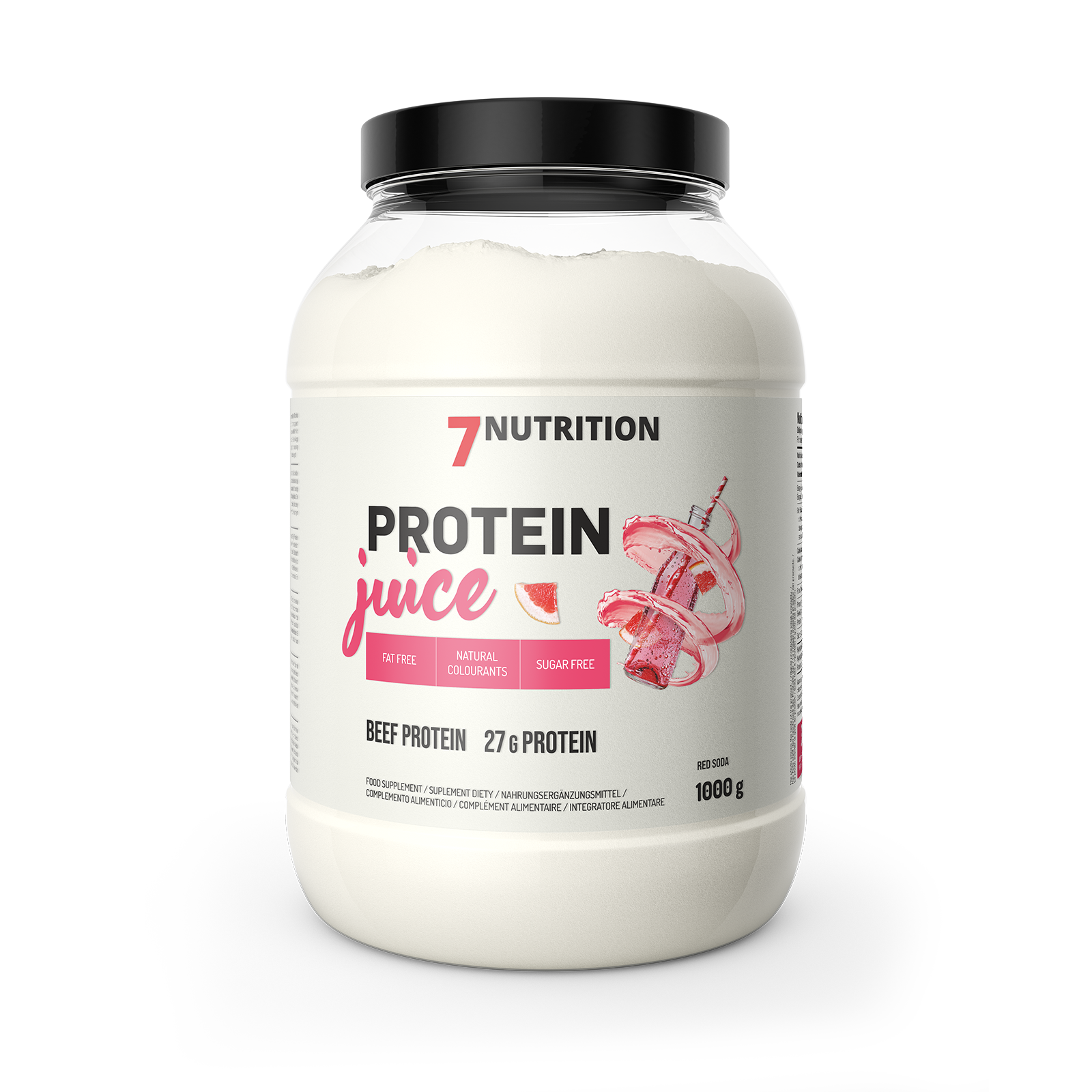 7Nutrition Protein Juice 1000 Red Soda