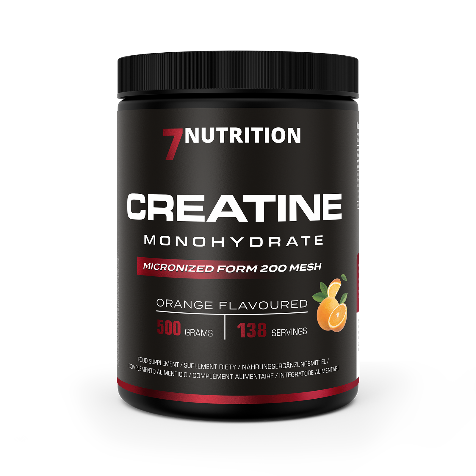 7Nutrition Creatine Monohydrate 500g Orange
