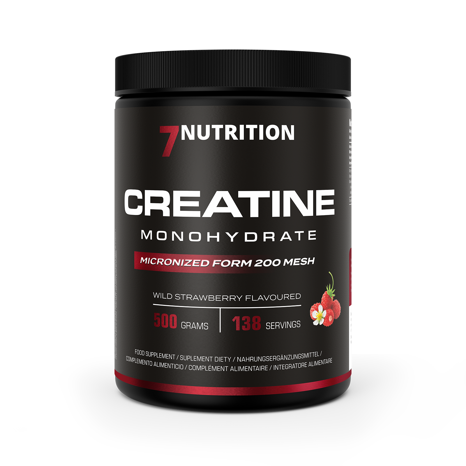7Nutrition Creatine Monohydrate 500g Wild Strawberry