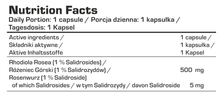 7NUTRITION RHODIOLA ROSEA 60caps