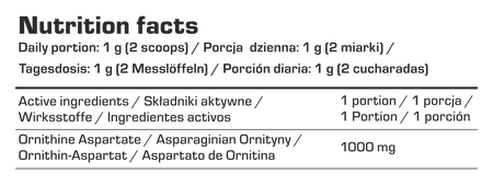 7Nutrition L-ORNITHINE L-ASPARATE 180G