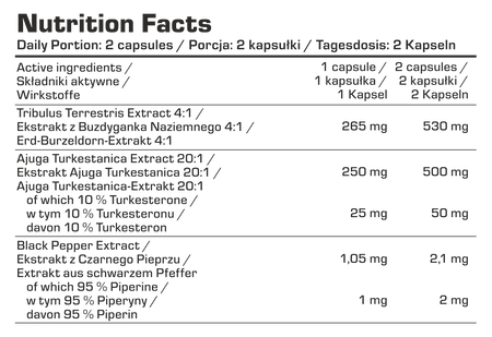 7Nutrition TESTO BLAST - 120 vege caps