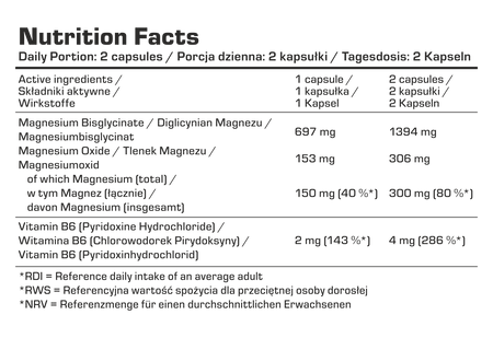 7Nutrition Magnesium Bisglycinate - 120 vege caps