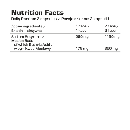 7Nutrition Sodium Butyrate - 100 caps