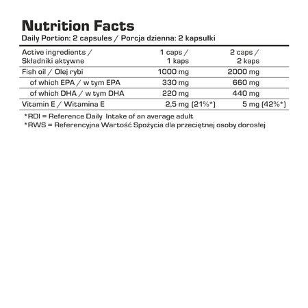 7NUTRITION OMEGA 3 - 110 softgels