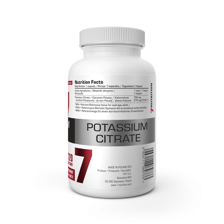                     7Nutrition Potassium Citrate 120 vege caps